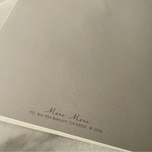 Merci  Meri LBD blank greeting card with dress design - Picture 3 of 4